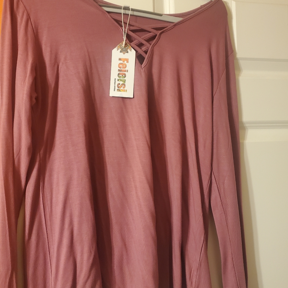 NWT XL Longsleeve Pink Shirt